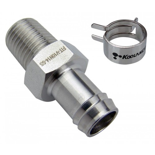 Barb Fitting for ID 10mm , Stainless Steel (FIT-V10N14-SS)