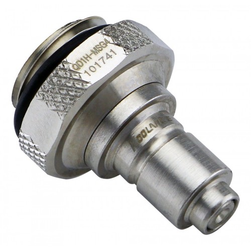 QD1H Male Quick Disconnect No-Spill Coupling, Male Threaded, G 1/4 BSPP [QD1H-MSG4]