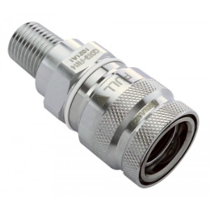QDT3 EPDM Female Quick Disconnect No-Spill Coupling, Male Threaded, 1/4 NPT [QDT3-FN14]