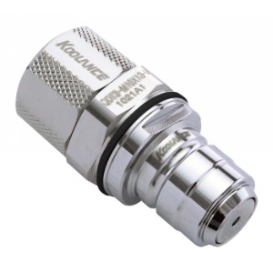 QDT3 Viton Male Quick Disconnect No-Spill Coupling, Compression for 10mm x 13mm (3/8in x 1/2in) [QDT3-M10X13-V]