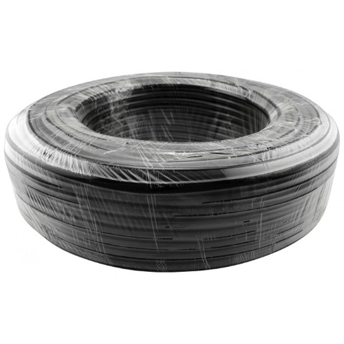 Tubing Roll, PVC Black, Dia: 13mm x 16mm (1/2in x 5/8in) - [Length 100m / 328ft] [HOS-13BK-100M]