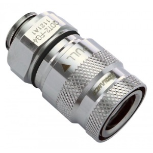 QD2T Viton Female Quick Disconnect No-Spill Coupling, Male Threaded G 1/4 BSPP [QDT2-FG4-V]