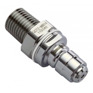 QDT2 EPDM Male Quick Disconnect No-Spill Coupling, Male Threaded, 1/4 NPT [QDT2-MN14]