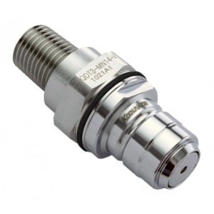 QDT3 Viton Male Quick Disconnect No-Spill Coupling, Male Threaded, 1/4 NPT [QDT3-MN14-V]