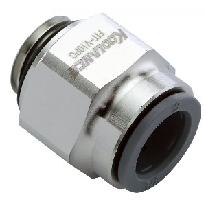 Push-to-Connect Fitting for 3/8in (9.5mm) OD, G 1/4 BSPP [FIT-V10PC]