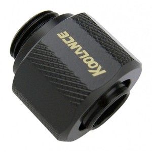 Compression Fitting for 10mm x 13mm (3/8in x 1/2in) *Black*, G 1/4 BSPP [FIT-V10X13-BK]